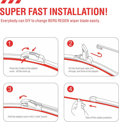 OEM Quality Performance Premium Windshield wiper blades 22 and 18,All-Season Auto Replacement Windshield Wiper Blades,Fit Colorado 2022-2018,Aveo ...