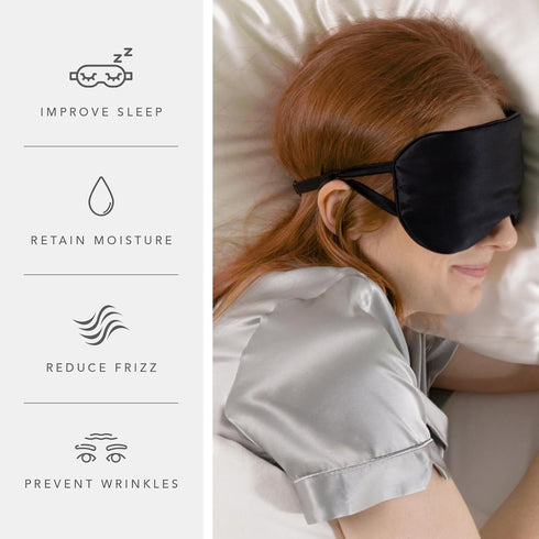 Fishers Finery 25 Momme 100% Mulberry Silk Eye Mask Adjustable Strap (Pink)...