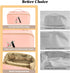 Personalized Initial Makeup Bag, Travel Cosmetic Bag with Brush Bag for Women, Large Capacity Portable Toiletry Bag Make Up Organizer...