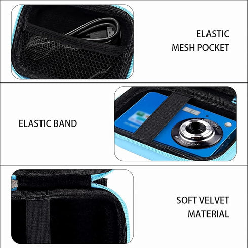 Leayjeen Digital Camera Case Compatible with AbergBest 21 Mega Pixels 2.7" LCD/Kodak Pixpro/Canon PowerShot ELPH 180/190/Sony DSCW800/DSCW830 Came...