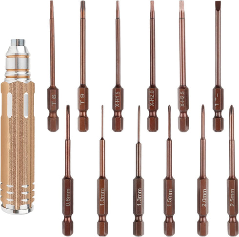 Mini Electronic Screwdriver Set, 12 in 1 Small Precision Screwdriver Set Magnetic Repair Tool Bit Kit Electronics Driver Kit for Phone Watch Lapto...