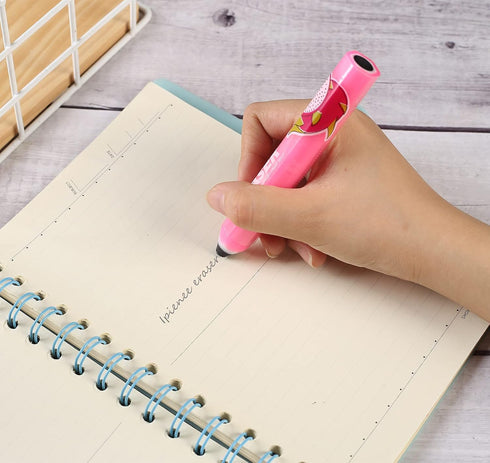 0.9 mm Mechanical Pencil Stationery Set Including 4pcs Mechanical Pencils with 4 Tubes HB Lead Refills and 4pcs Jerry Erasers for Writing Draft, D...