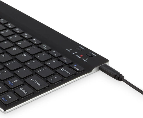 BoxWave Keyboard Compatible with Panasonic Toughpad FZ-G1 - SlimKeys Bluetooth Keyboard, Portable Keyboard with Integrated Commands for Panasonic ...