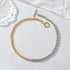 Trendy Choker Chain Necklace for Women, Two Tone Link Choker Chain Necklaces Jewelry for Women Gifts for Her...