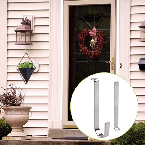 Vinyl Siding Hangers, 10PCS Heavy Duty Stainless Steel Low Profile No Hole Hanger Vinyl Siding Hooks No Damage No Drill Hook for Hanging Outside H...