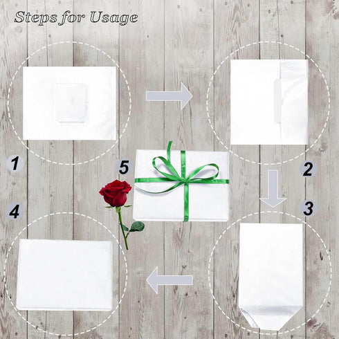 120 Sheets White Tissue Paper - Artdly 14 x 20 Inches Recyclable White Wrapping Paper Bulk for Weddings Birthday DIY Project Christmas wrapping Cr...