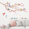 DECOWALL DWL-2009 Garden Birds and Cherry Blossom Wall Stickers Wall Decals Peel and Stick Removable Wall Stickers for Kids Nursery Bedroom Living...