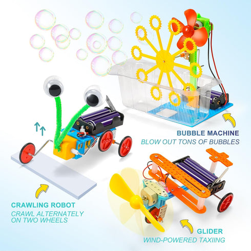 STEM Science Kits Robotics for Kids Age 8-12 6-8 Science Experiments Projects Robot Building STEM Kits Boys Girls Crafts Engineering Electric Moto...