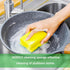 Sponges, Eco Non-Scratch Sponges Scrub Pads, Sponges for Cleaning Kitchen and Dish Cleaning,12 Scrubbing Sponges+ Draining Rack...