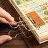 4Pcs Golden Hollow Out Long Tail Wire Binder Clips Paper Binder Clip Large 51mm Binder and Paper Clips Small in Size and Light in Weight,Clips, Cl...