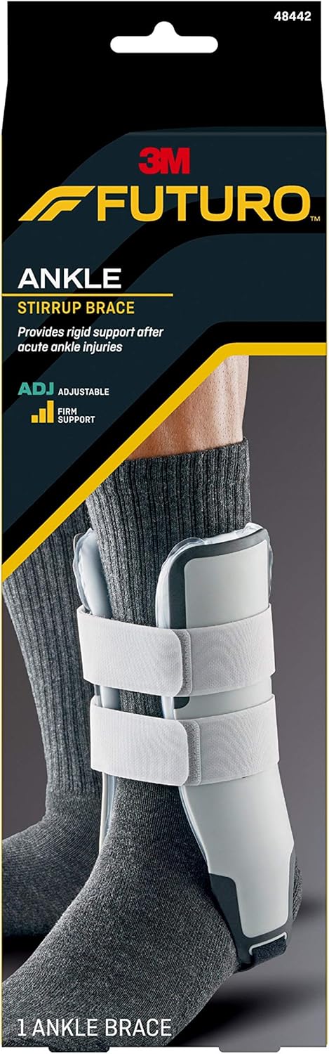 FUTURO Stirrup Ankle Brace, Ideal for Sprains and Strains, One Size...