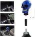 Lunsom Skull Gear Shift Head Resin Shifter Knob Car Transmission Shifting Stick Handle Fit Most Automatic Manual Vehicle (Navy Blue)...