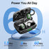 Bluetooth Wireless Headphones Earbuds 60hrs Playback Ear Buds IPX6 Waterproof Stereo Bass Over-Ear Earphones with Earhooks Microphone LED Battery ...