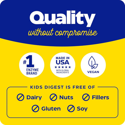 Enzymedica Kids Digest, Chewable Digestive Enzymes, Natural Fruit Punch Flavor, 60 Servings...