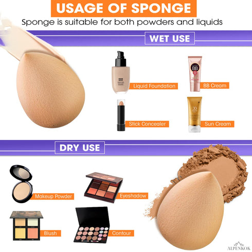 Face Sponges for Makeup - Soft Makeup Sponge Makeup Blender Sponge Mini Beauty Blender Makeup Blenders & Sponges for Foundation Applicator - Beaut...