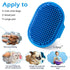 Pet Shampoo Bath Brush Soothing Massage Rubber Comb with Adjustable Ring Handle for Long Short Haired Dogs and Cats Grooming, 2 PCS...