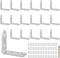 18PCS 1.57'' x 1.57'' L Bracket Corner Brace, Stainless Steel Small 90 Degree Right Angle Bracket for Wood Desk Chair Cabinet Drawer Closet Frame ...
