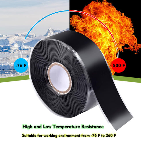 Silicone Grip Tape Sealing Fusing Rubber Wrap for Handles Pull Up Bars Barbells Dumbbells Sports & Gym Equiment Water Emergency Pipeline Repair To...