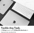 Macally Small Wired Keyboard for Mac and Windows - 78 Scissor Switch Keys Compatible Apple Keyboard - USB Mini Keyboard That Saves Space and Looks...