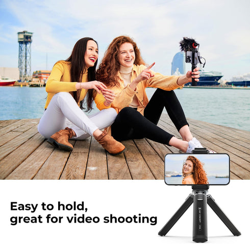 K&F Concept Mini Projector Camera Metal Tripod, 1/4" Screw Desktop Stand, 2-Level Height Adjustment - Load up to 44lbs, MS06...