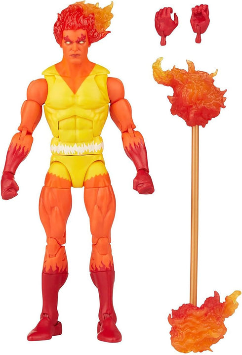 Hasbro Marvel Legends Series Retro Fantastic Four Firelord 6-inch Action Figure Toy, Includes 3 Accessories (F3444)...