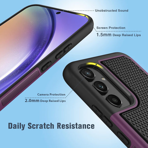 FNTCASE for Samsung Galaxy A54-5G Case: Dual Layer Shockproof Protective | Non-Slip Matte Textured | Heavy Duty Rugged TPU Drop Military Protectio...