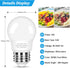 LED Refrigerator Light Bulb 40 Watt Equivalent, 120V Fridge Appliance Light Bulb 4W Daylight White 5000K, Waterproof A15 Fridge Light Bulbs 450LM,...