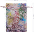 100pcs Sheer Organza Favor Bags For Wedding Baby Shower Rattan Print Gift Bags Samples Display Drawstring Pouches (3x4 inch, coral pink)...