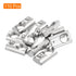 uxcell 110Pcs M6 T Spring Nut Fastener Carbon Steel Nickel Plated Half Round Roll in Spring T Slot Nut for t-Slot Aluminum Profile 3D Printer, CNC...