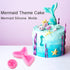 Mermaid Molds Silicone Fondant Molds Marine Theme Chocolate & Polymer Clay Candy & Soap Molds Mermaid Tail Seashell Coral Turtle Starfish Seahorse...