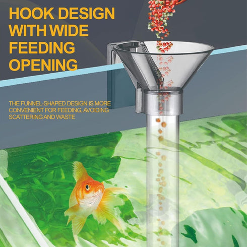 Fish Shrimp Feeder Tube and Plate Set, Feeding Tube Brush,Fish Feeding Tube Dish Multifunctional Plastic Fish Shrimp Feeder with Bowl for Aquarium...