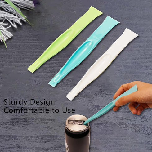 6 PCS Plastic Scraper Tool, Cleaning Scraper Tool Kitchen Perfect for Removing Stickers and Labels, Opener, Multipurpose Stiff Scraper Cleaning Gu...