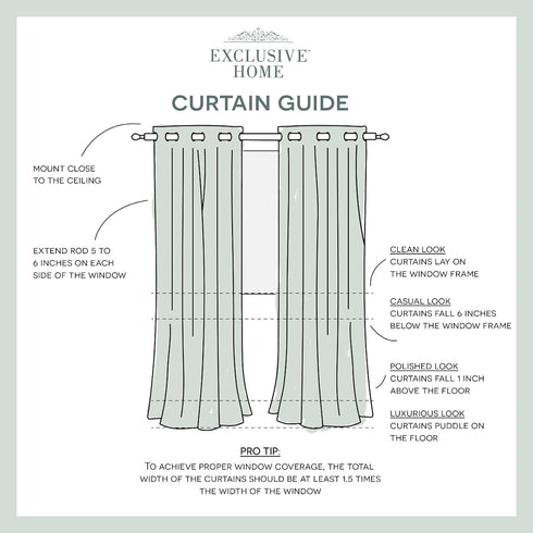 Exclusive Home Biscayne Indoor/Outdoor Two Tone Textured Grommet Top Curtain Panel, 54"x120", Sand, Set of 2...