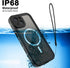 Full Body Case for iPhone 15 Plus 6.7 Inch,Waterproof DirtProof DropProof Snowproof Anti-Scratch Clear Magnetic Rugged Built-in Screen Protector H...