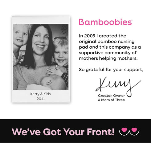 Bamboobies Nursing Pads, Ultra-Soft Velour, Reusable, Washable & Leak-Proof, 6 Ultra-Thin and 2 Overnight Pads for Breastfeeding...