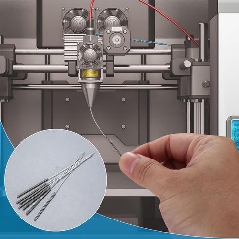 30 Pcs 3D Printer Nozzle Cleaning Kit, 0.4mm 3D Printing Nozzle Needles, Stainless Steel 3D Printer Nozzle Cleaning Needles, 3D Printer Cleaning N...