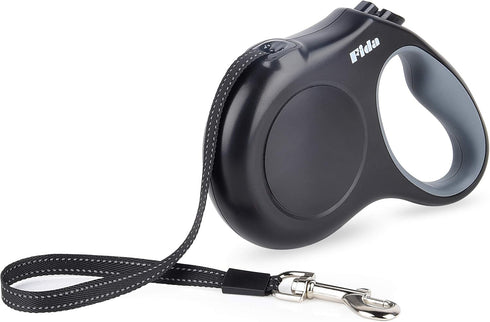 Fida Retractable Dog Leash, 16 ft Dog Walking Leash for Small Dogs up to 26 lbs, 360° Tangle Free, Black...