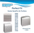 HQRP Filter compatible with Hunter 30936 QuietFlo 30085, 30090, 30095, 30105, 30117, 30119, 30130, 36117, 36127, 36095, 37090, 30197, 30999, 30058...
