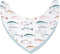 Baby Bib for Drooling and Teething - Highly Absorbent, Machine Washable, Durable, Soft Snap Closure, Pacifier Clip - Let's Go Fishing...