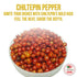 Dried Chiltepin Peppers (Chile Tepin) – 2oz Bag - Great For Use with Seafood, Sauces, Stews, Salsa, Meats. Very Hot with a Smoky Flavor. Air Tight...