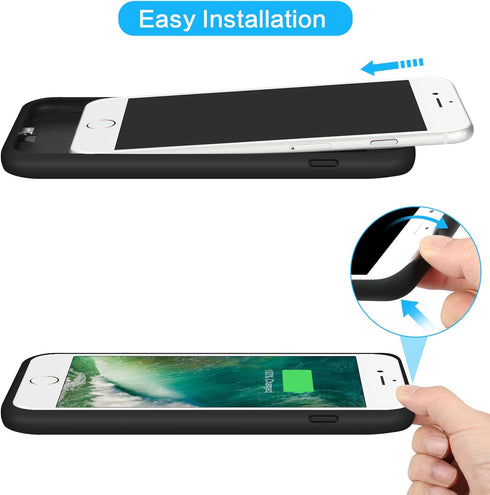 Battery Case for iPhone 6Plus/6s Plus/7Plus /8Plus, Upgraded 8500mAh Portable Charging Case Extended Battery Pack for iPhone 6s Plus/6 Plus/7 Plus...