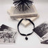 Punk Black Velvet Choker Necklace Love Heart Pendant Necklace Vintage Black Satin Choker Necklace Gothic Retro Leather Collar Necklace Chain Jewel...