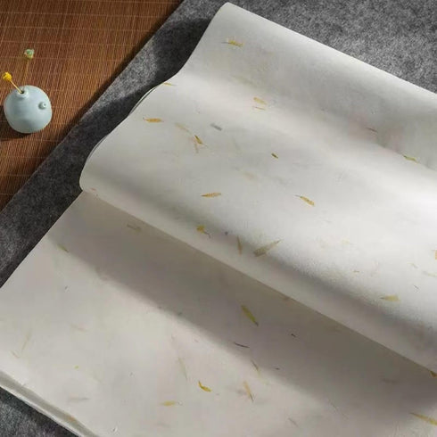 60 Sheets A4 Mulberry Paper,Vagocom Handmade Origami Paper Natural Fiber Rice Paper Sheets for Decoupage Paper,DIY Art Crafts(White+Yellow)...