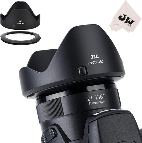 JJC Reversible Lens Hood Shade Protector & 67mm Filter Adapter Ring for Canon Powershot SX70 HS, G3 X, SX60 HS, SX50 SX40 HS, SX30 IS, SX20 IS, SX...
