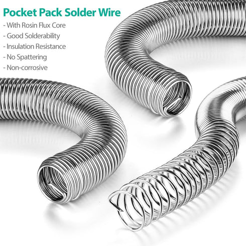 Solder Wire Tin Lead Rosin Core Flux Iron Welding Tool 63/37 0.031" Diameter 0.63oz Pocket Pack in Storage Tube For Electrical and Electronics DIY...