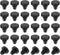 PATIKIL 5mm Diameter Silicone Round Snap, 30 Pcs in Type Locking Furniture Hole Plug Button Thick Head Protective Cover Fit for 5-5.5mm Hole for S...