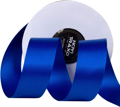 NOYI TRAXD 20 Yards Blue 1 inch Wide Double Faced Polyester Satin Ribbon for Craft,Wedding,Gift Wrapping,Bow Making & Other Projects...