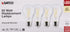 Satco S12463 8 Watt A19 LED Bulb, Clear, 3000K, Medium Base, 120 Volt, 4-Pack...