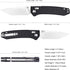 Pocket Folding EDC Knife: 3.14" D2 Steel Satin Sharp Blade, G10 Scales, Crossbar Axis Lock, Reversible Clip, Great Gifts for Men Women Camping Hik...
