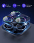 Compatible for iPhone 15 Pro/iPhone 15 Pro Max Camera Lens Protector Tempered Glass Screen Clear, Anti-Explosion Metal Ring Camera Cover for iPhon...